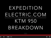 Expedition Electric KTM 950 Breakdown part 3